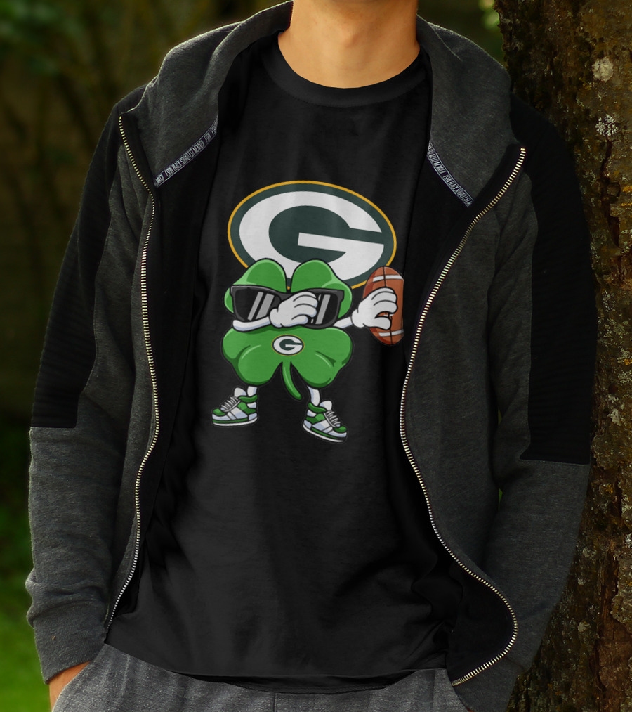 Green Bay Packers Shamrock Football Character T-Shirt