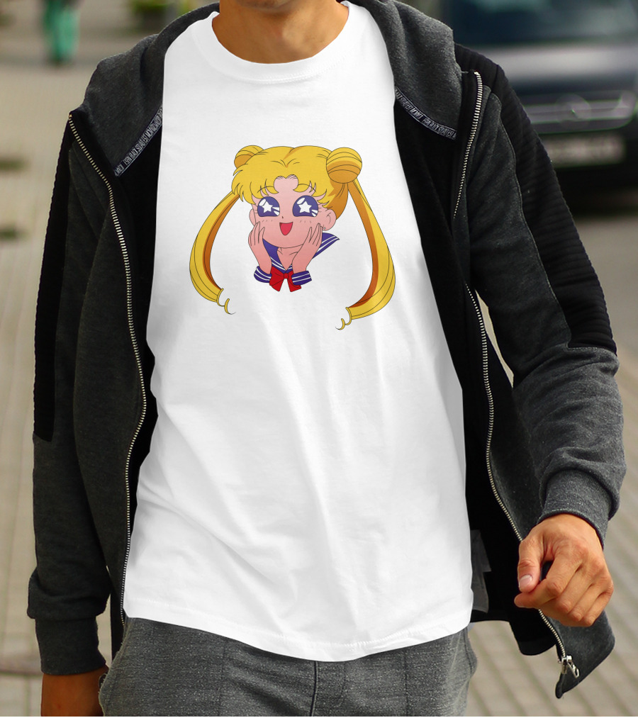 Sailor Moon Usagi Tsukino Star Eyes Anime Character T-Shirt