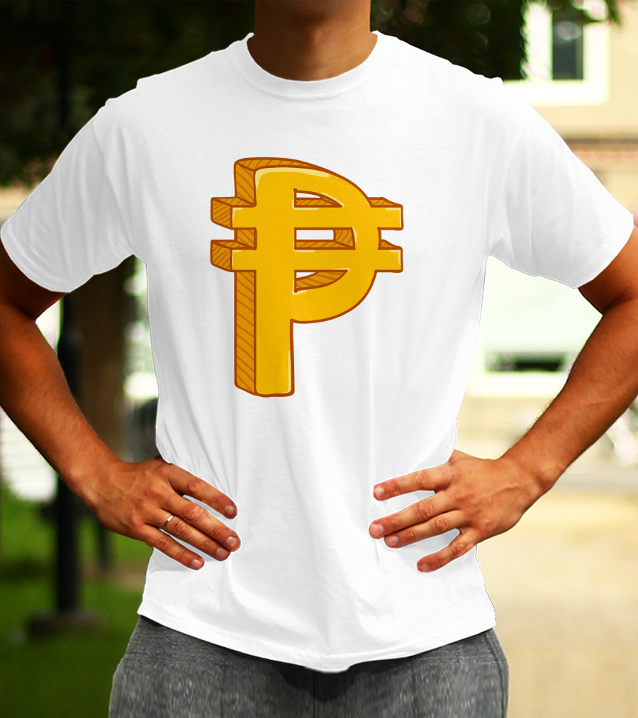 Peso Currency Symbol Philippines Gold T-Shirt