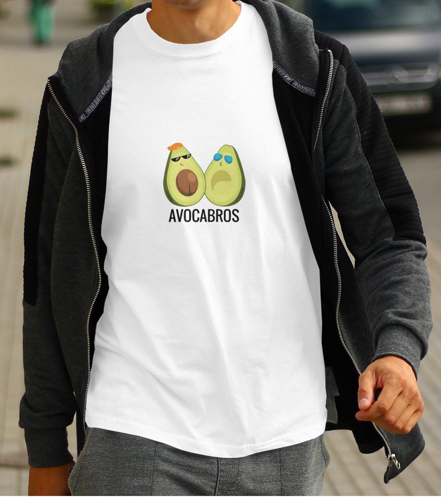 AVOCABROS Avocado Friends With Sunglasses T-Shirt