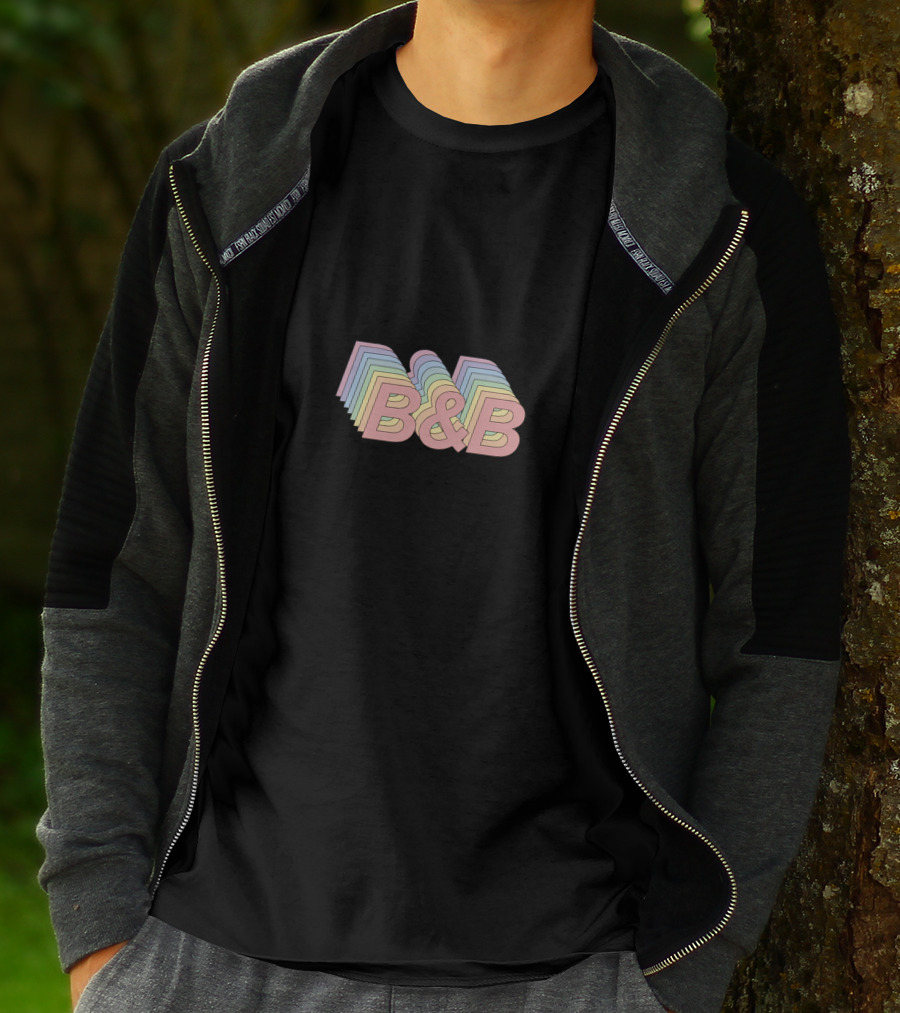 Brooklyn And Bailey B&B Pastel 3D Effect T-Shirt