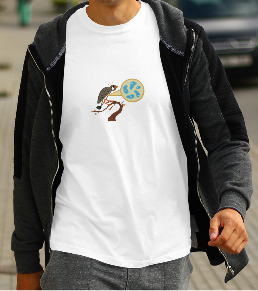 Ologies Bird With Microbiology T-Shirt