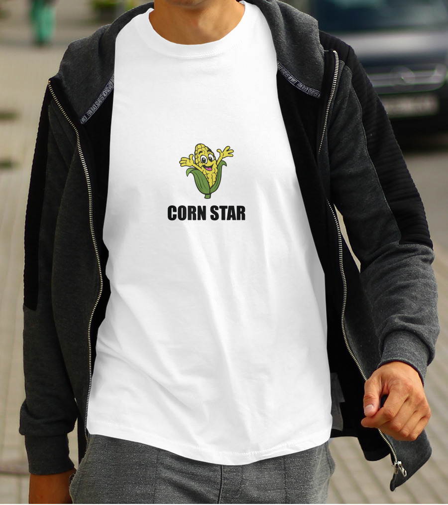 Corn Star Cole The Cornstar Cartoon Corn Character T-Shirt