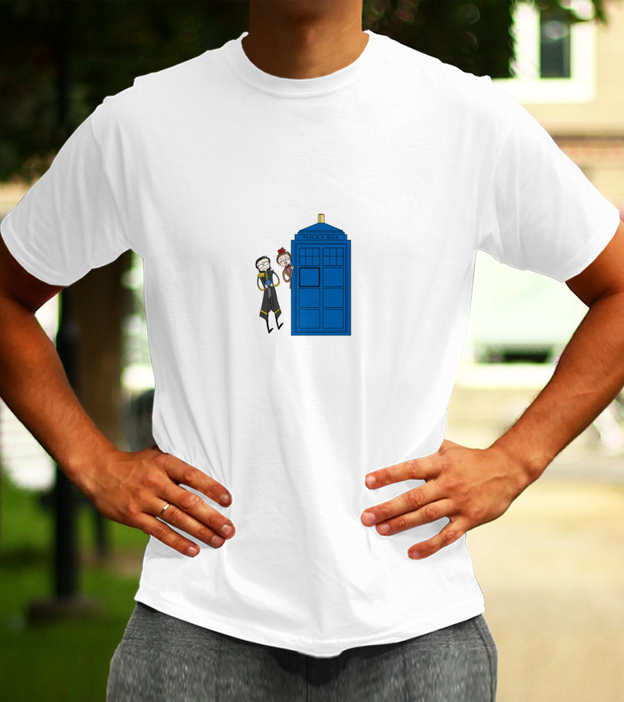 Twomad Police Box Doctor Who T-Shirt