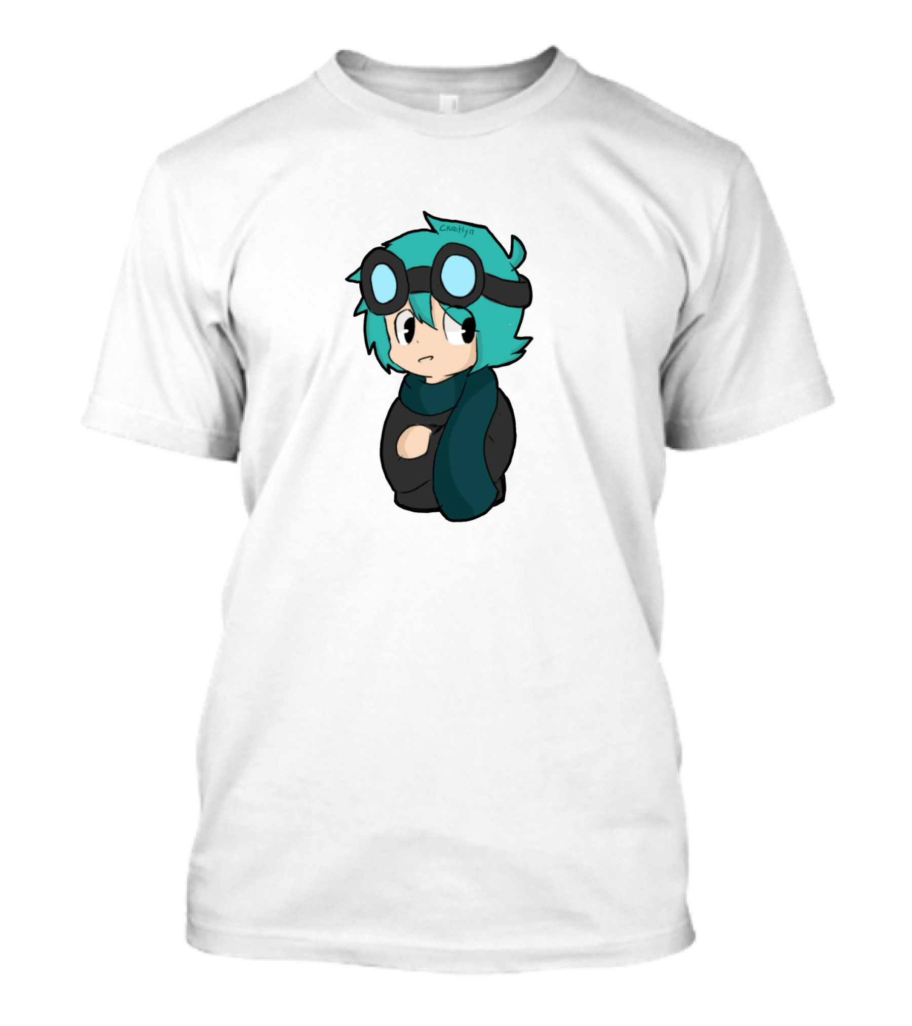 Dantdm Cartoon Character With Goggles And Scarf T-Shirt