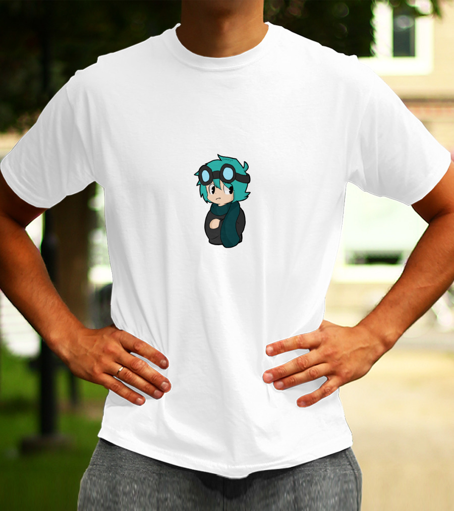 Dantdm Cartoon Character With Goggles And Scarf T-Shirt