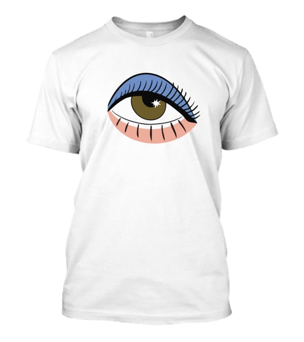 Bailey Sarian Palette Eye Graphic Blue Eyeshadow T-Shirt