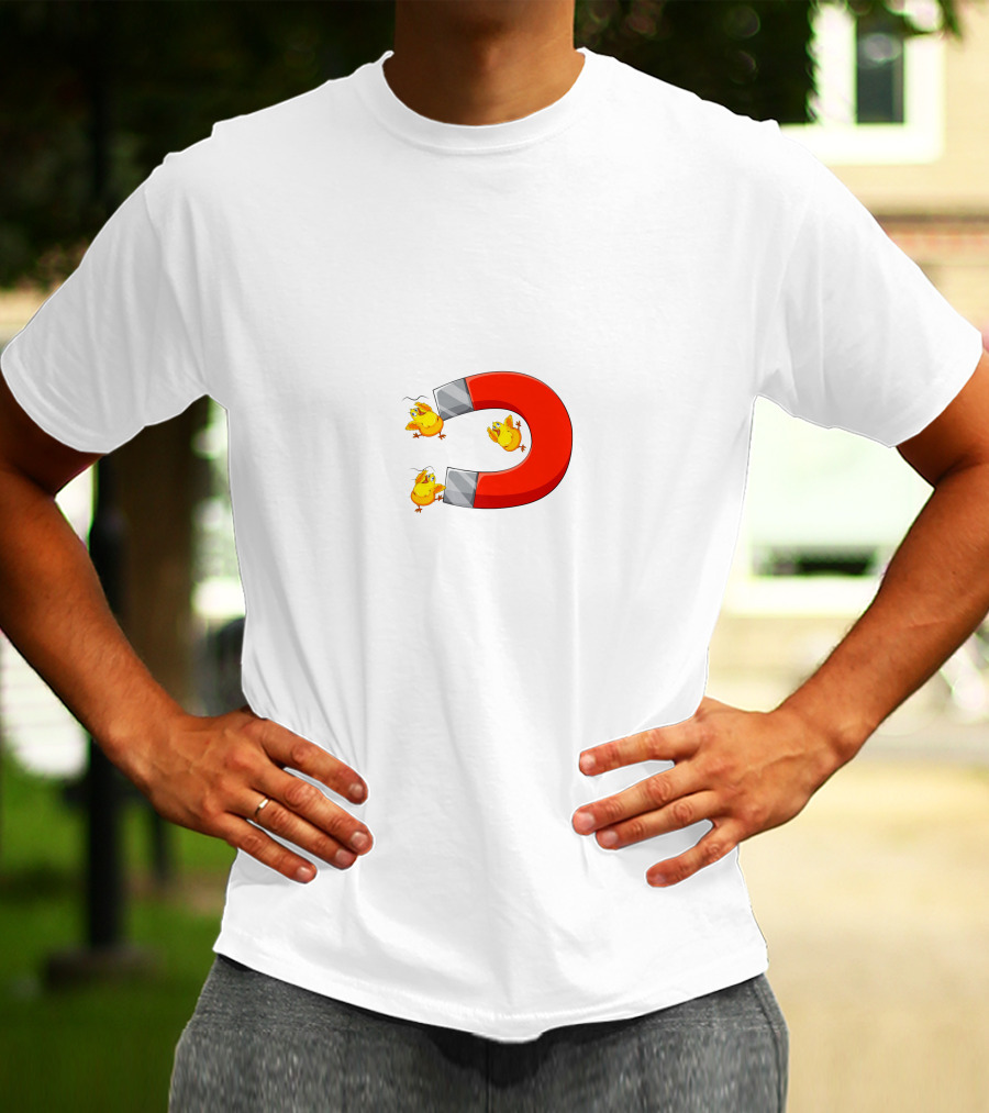 Chicks In The Office Magnet Attraction With Chicks Flying T-Shirt