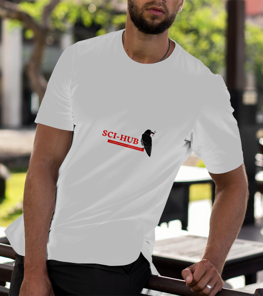SCI-HUB Remove All Barriers In The Way Of Science Crow T-Shirt