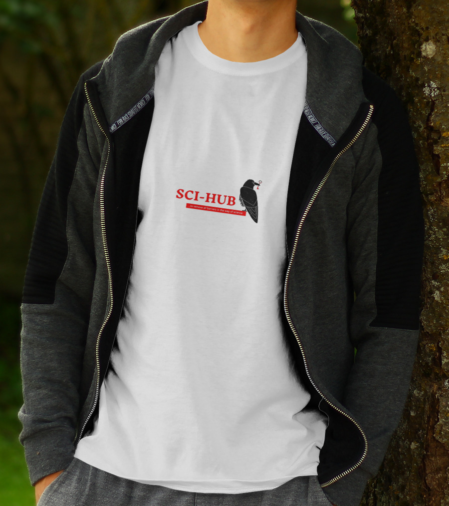 SCI-HUB Remove All Barriers In The Way Of Science Crow T-Shirt