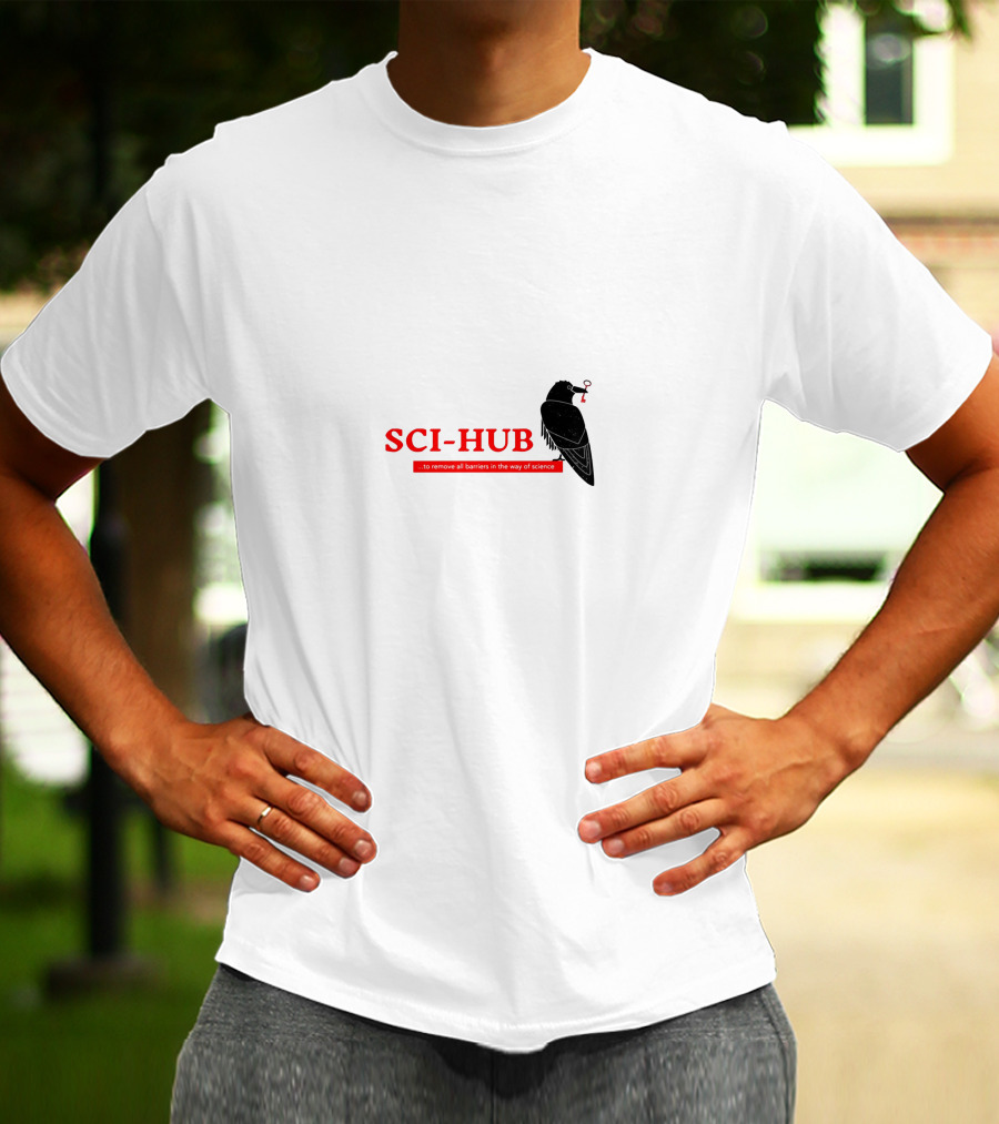 SCI-HUB Remove All Barriers In The Way Of Science Crow T-Shirt