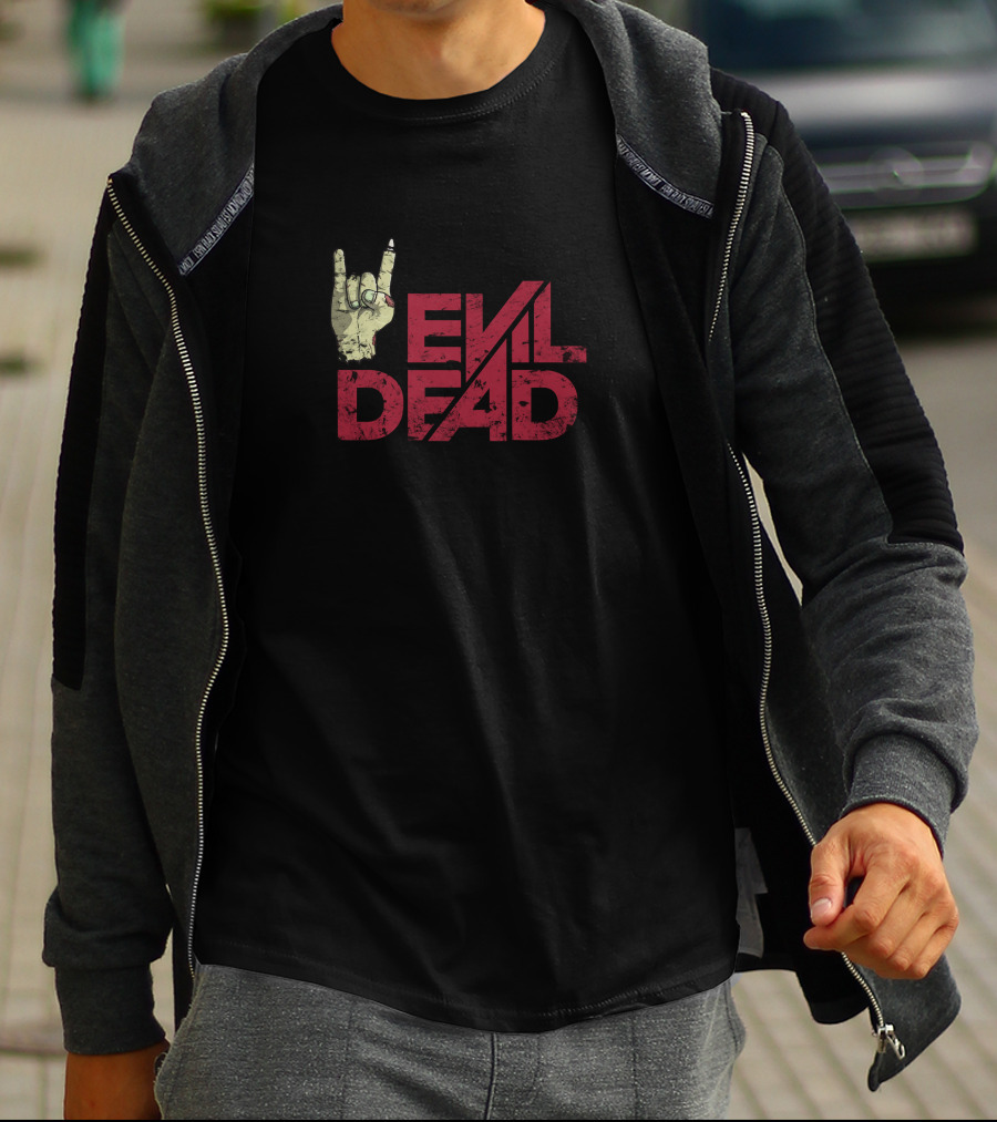 Evil Dead Metal Hand Gesture T-Shirt