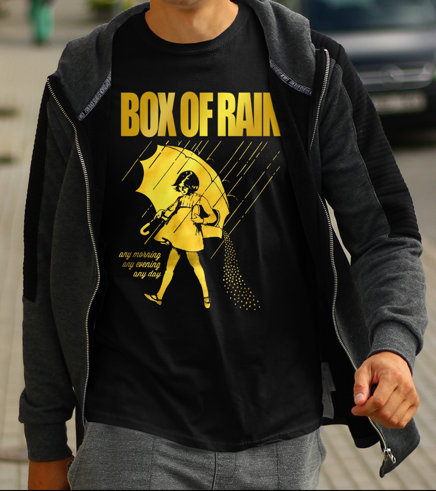 Box Of Rain Any Morning Any Evening Any Day Umbrella Girl T-Shirt