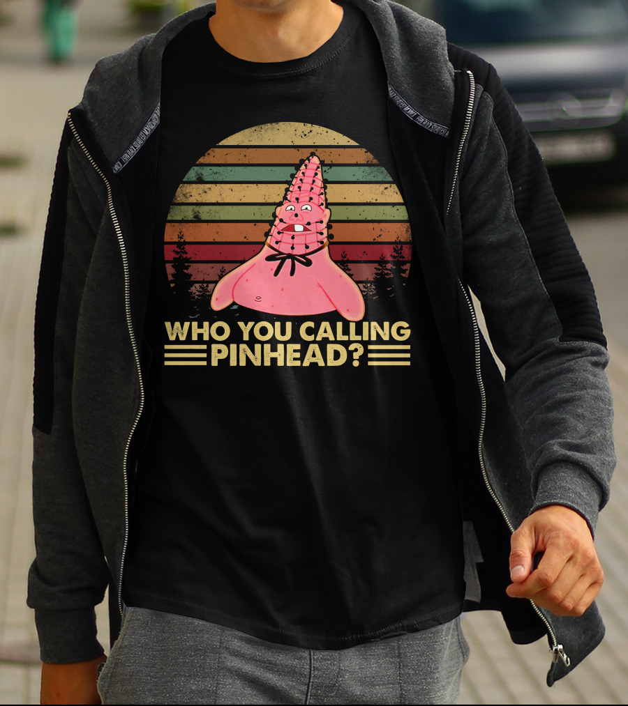 Who You Calling Pinhead Vintage Retro Sunset T-Shirt