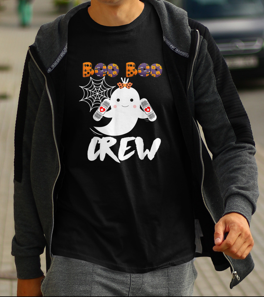 Boo Boo Crew Nurse Funny Halloween Ghost Costume Fun T-Shirt