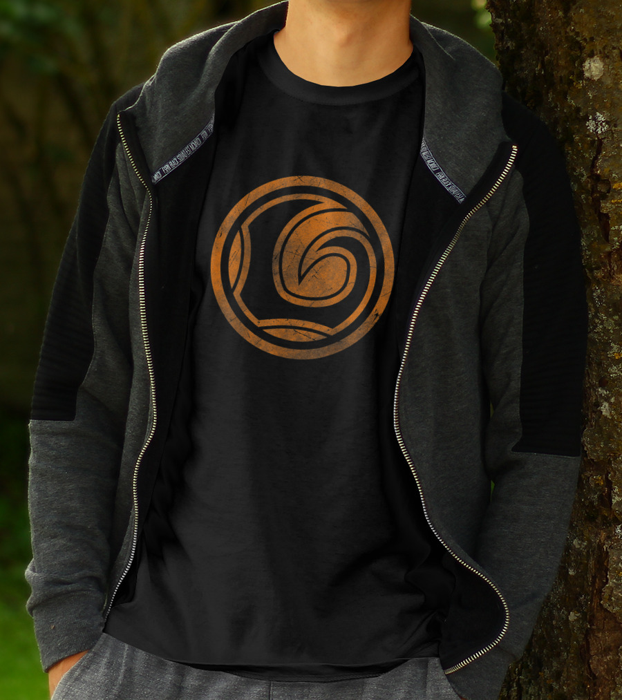 Marvel Loki Orange Tonal Spiral Emblem T-Shirt