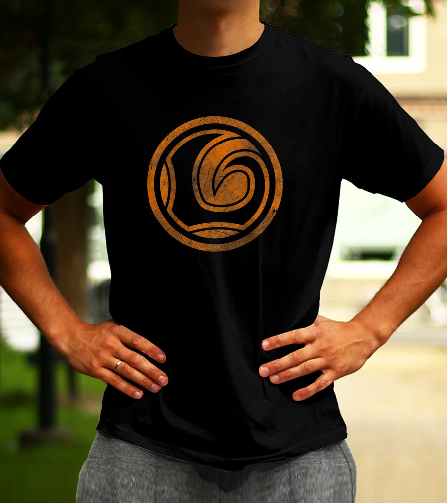 Marvel Loki Orange Tonal Spiral Emblem T-Shirt