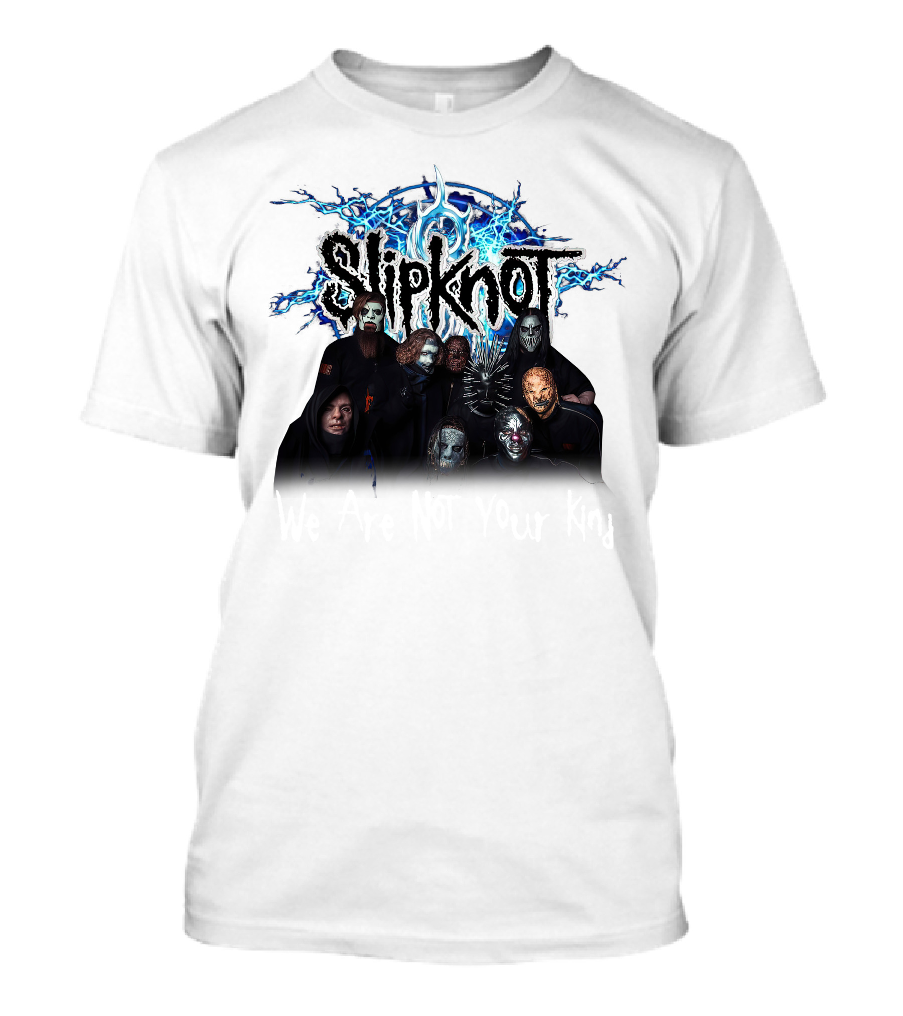 Slipknot We Are Not Your Kind Band Members Portrait With Masks T-Shirt