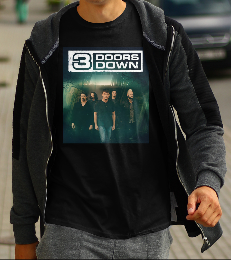 3 Doors Down Band Members Photo T-Shirt