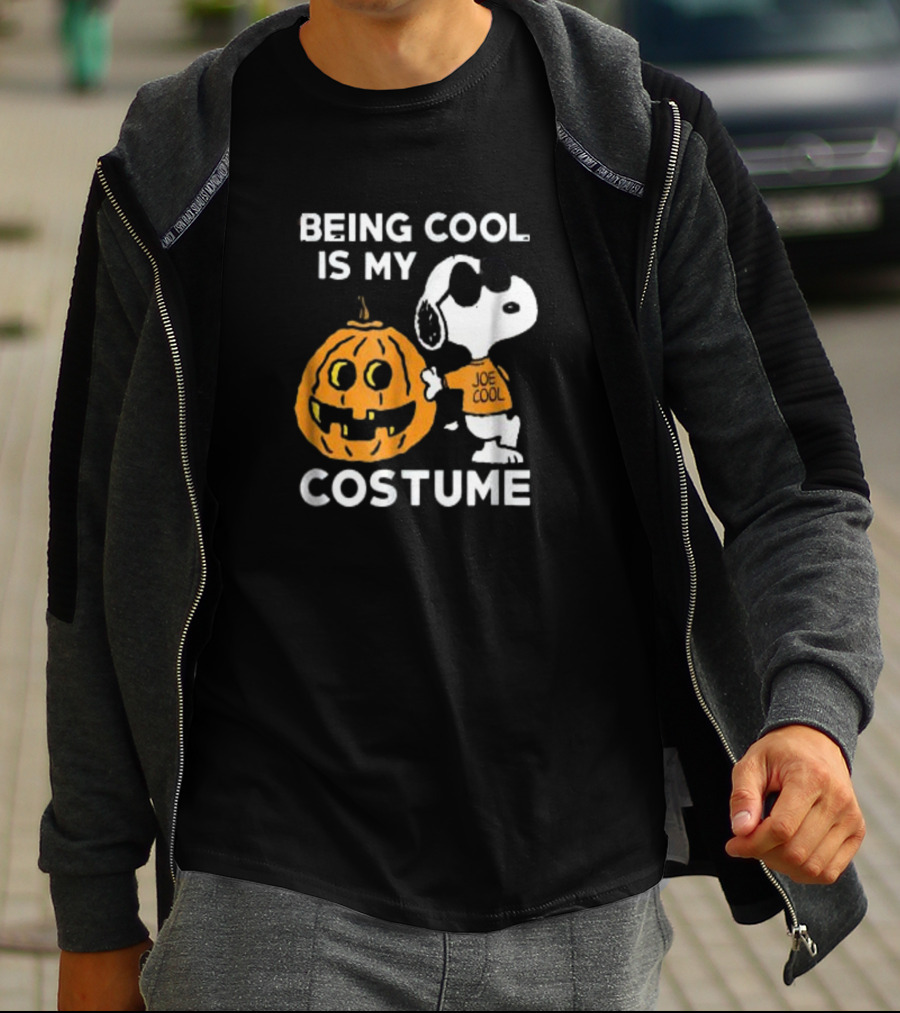 Being Cool Is My Costume Joe Cool Snoopy Peanuts T-Shirt