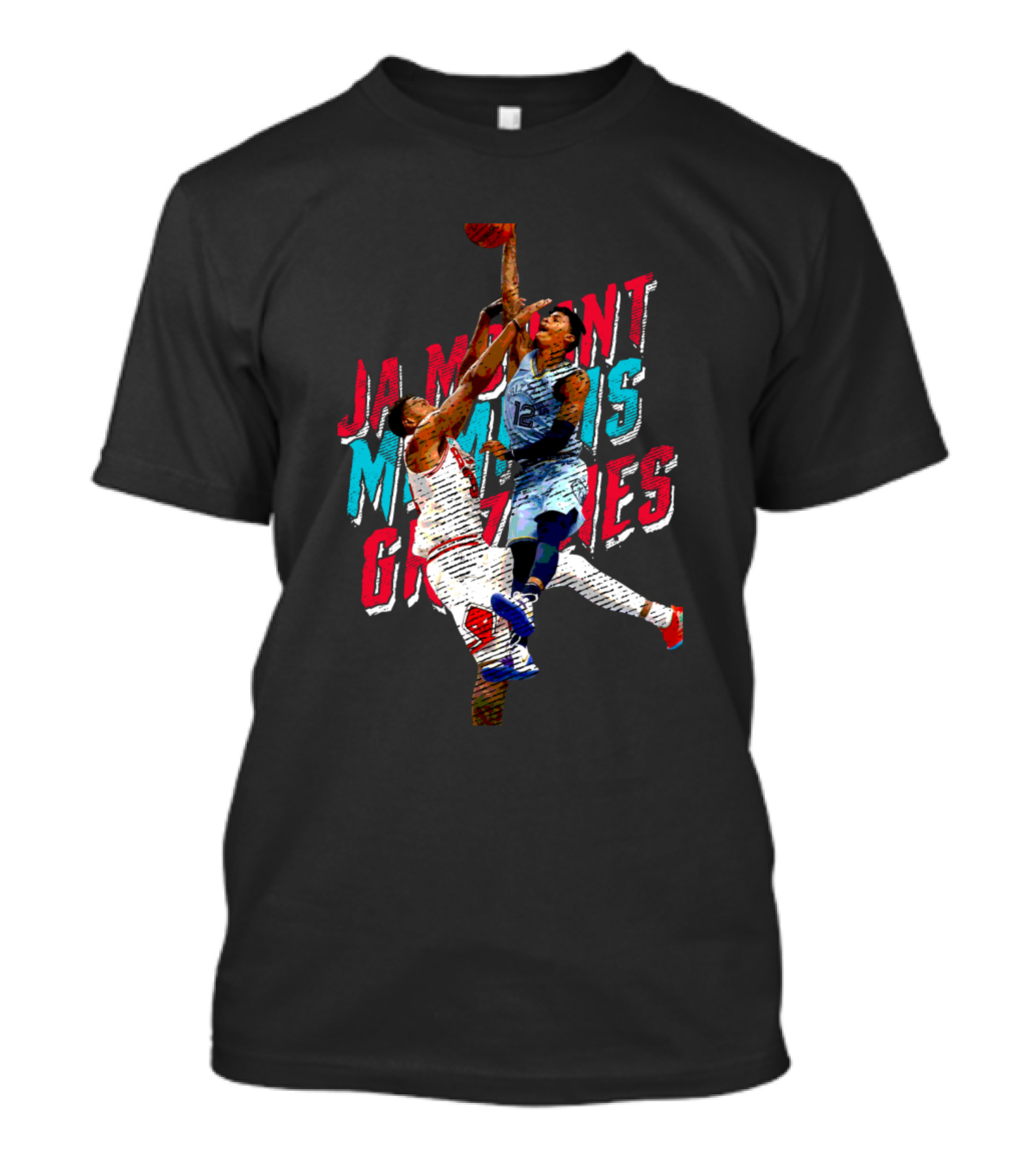 Ja Morant Memphis Grizzlies Dunking Action T-Shirt