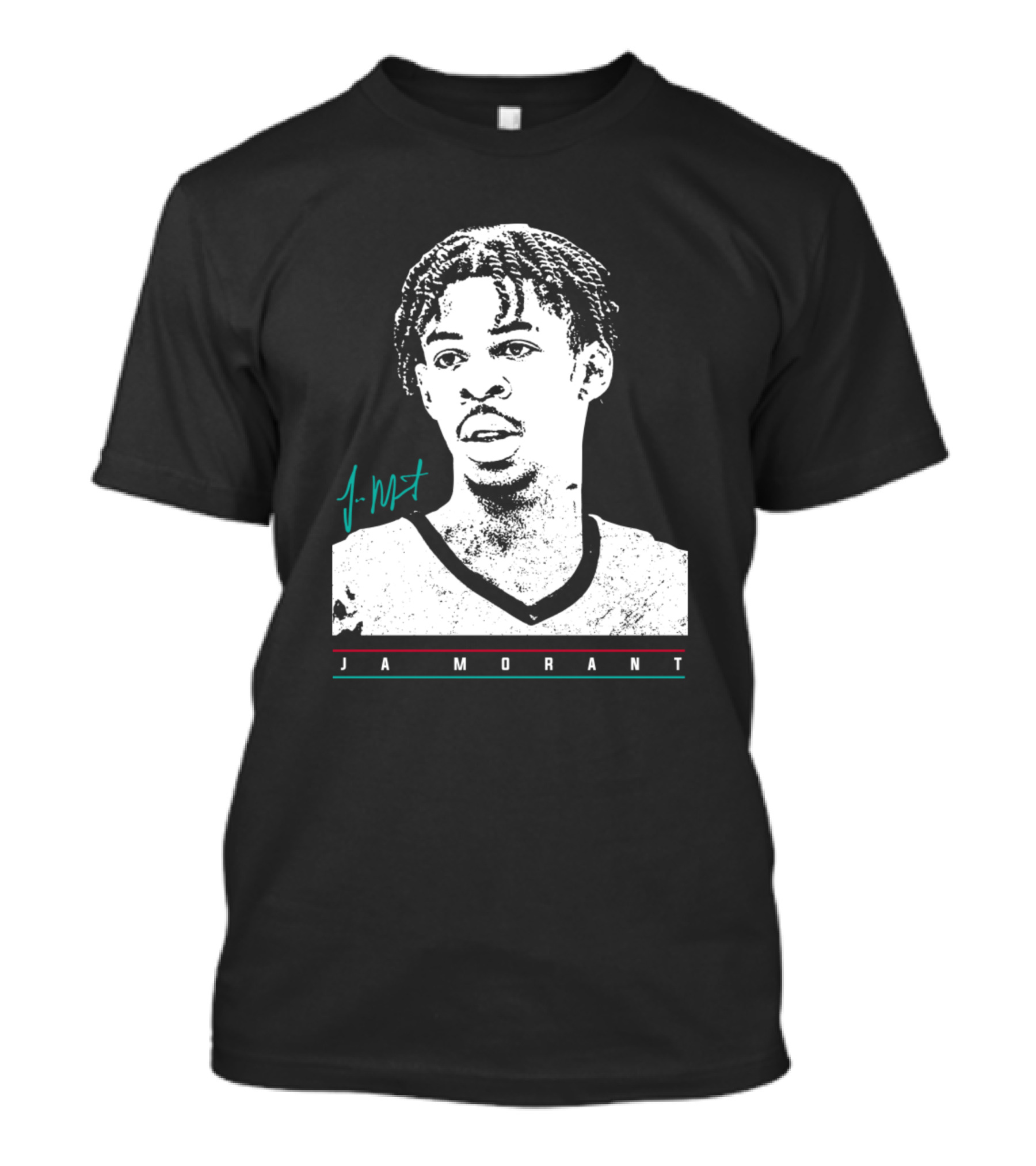 J Morant Headshot Signature JA MORANT T-Shirt