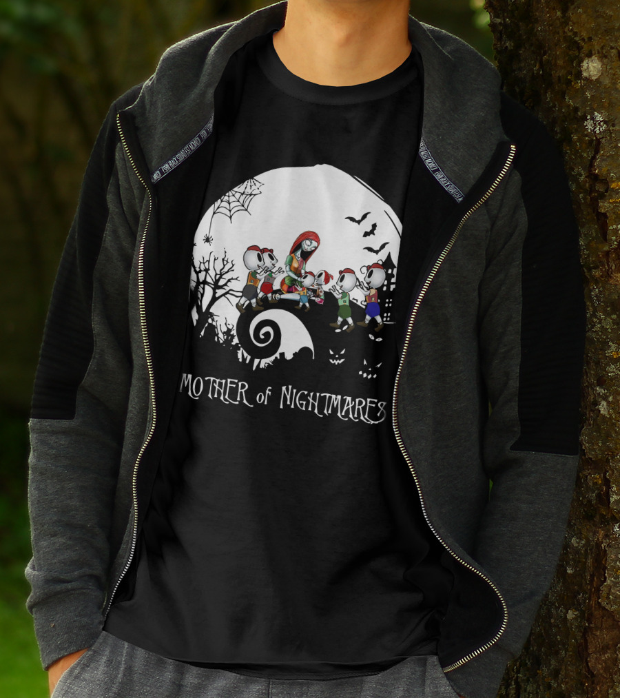 Mother Of Nightmares Halloween Scene With Five Characters T-Shirt