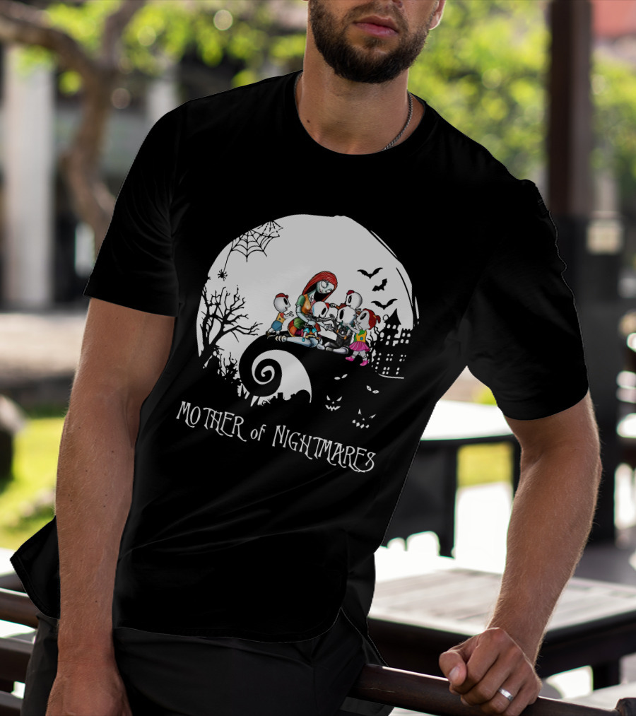 Mother Of Nightmares Halloween Family Moon Scene T-Shirt