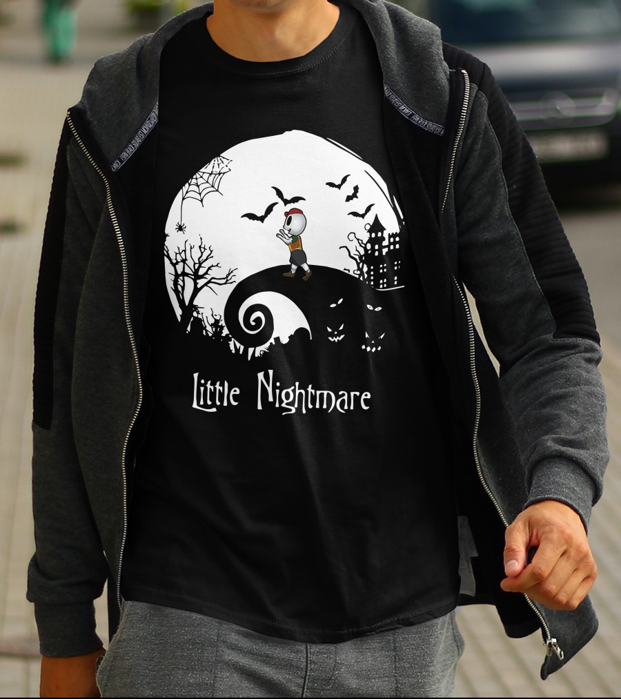 Little Nightmare Boy Halloween Spooky Scene T-Shirt