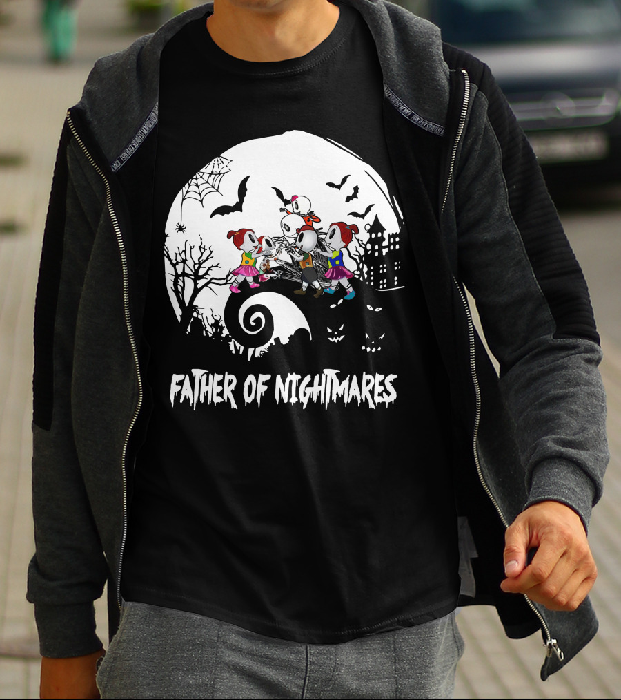 Father Of Nightmares Halloween Kids Scene T-Shirt