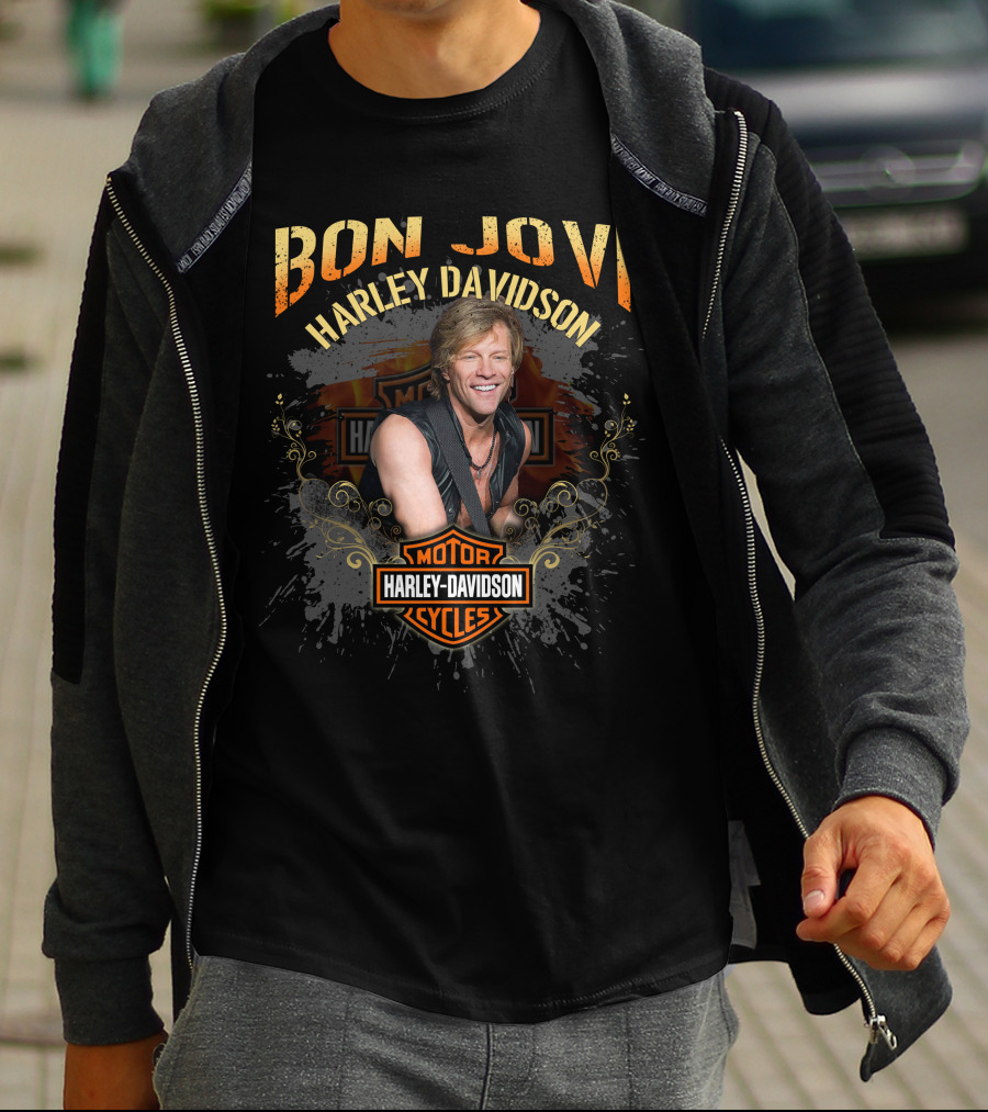 Bon Jovi Harley Davidson Motor Cycles T-Shirt
