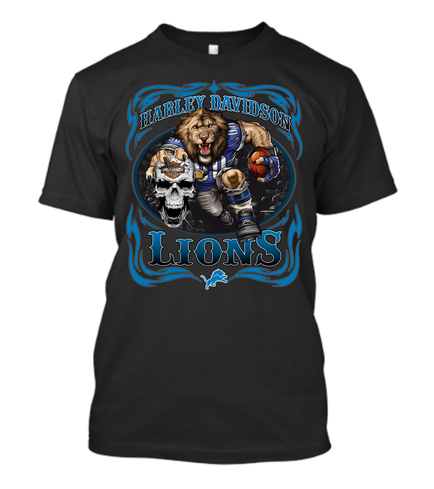 Harley Davidson Detroit Lions T-Shirt