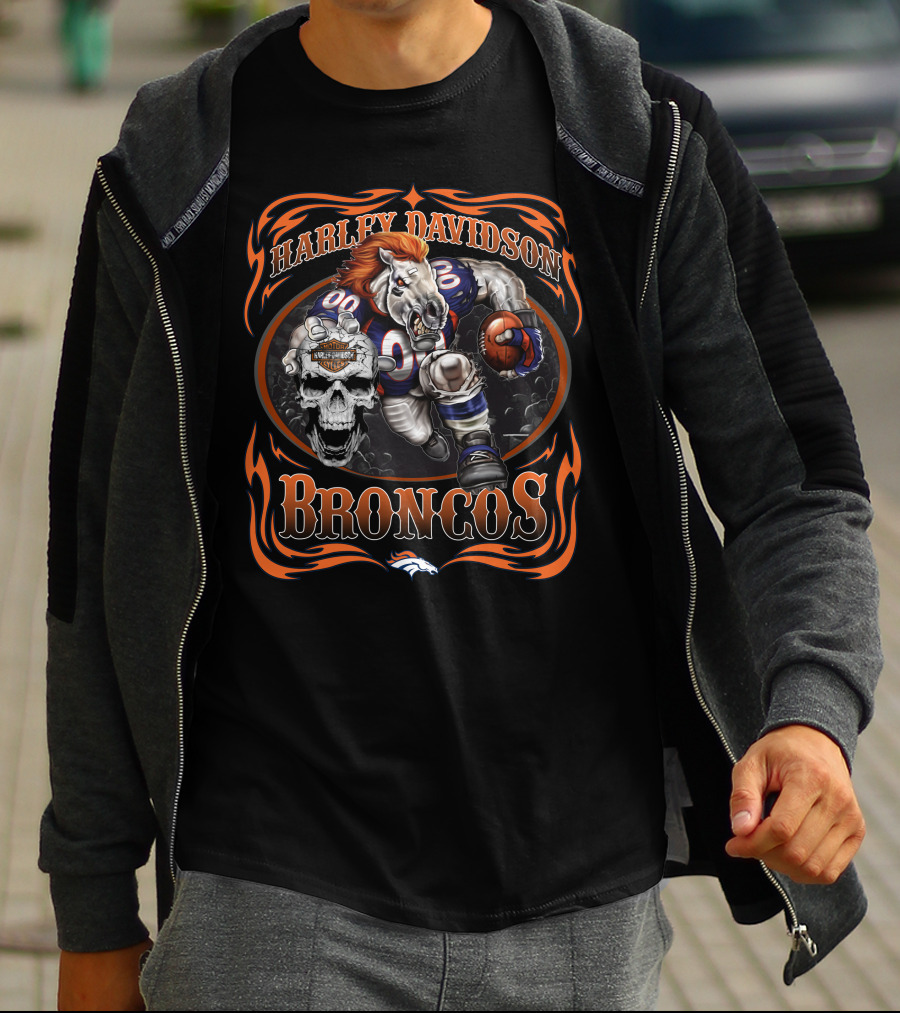 Harley Davidson Denver Broncos T-Shirt