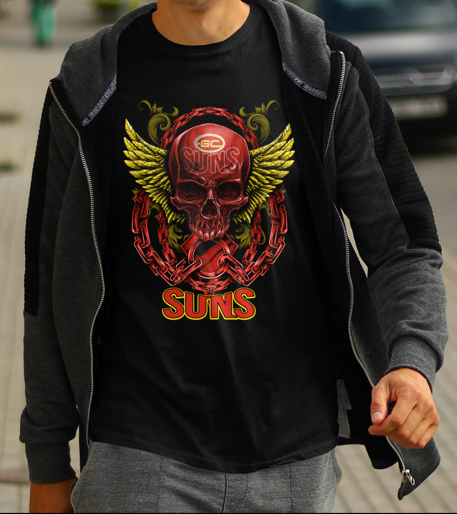 GC Suns Skull With Wings And Chains T-Shirt