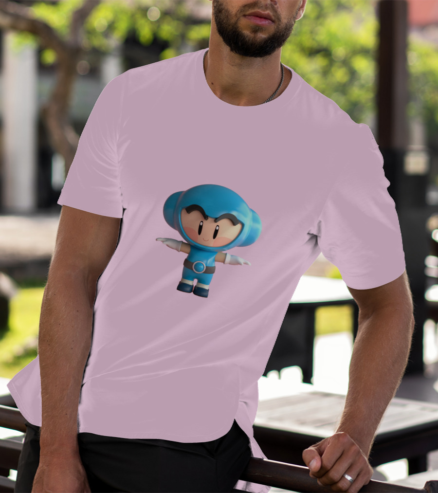 Crazy Arcade Dao Cute Character Blue T-Shirt