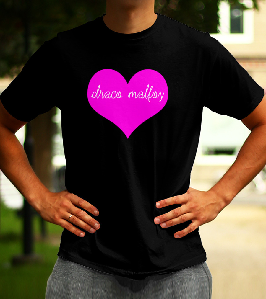 Draco Malfoy Heart Big Fun T-Shirt
