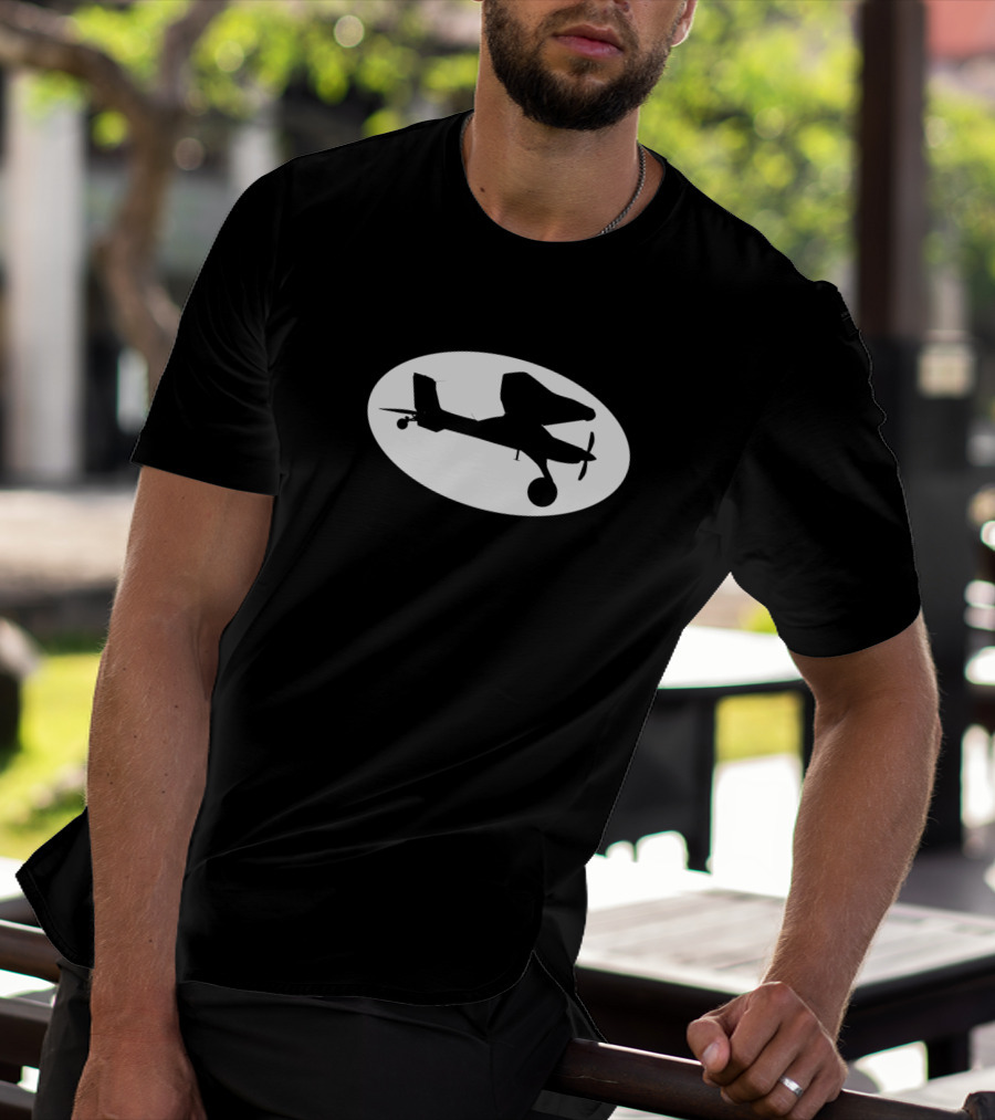 Draco Turbine Pzl104 Wilga Silhouette Oneofakind Aircraft T-Shirt