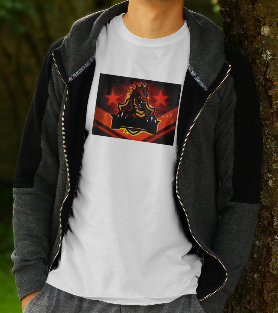 Draco6kin1 Fiery Dragon Emblem T-Shirt