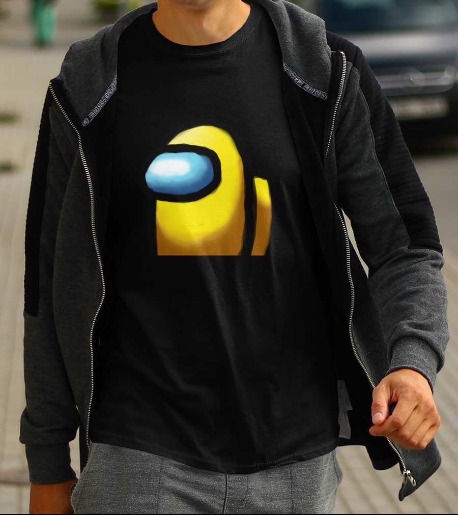 Among Us Yellow Crewmate Character T-Shirt