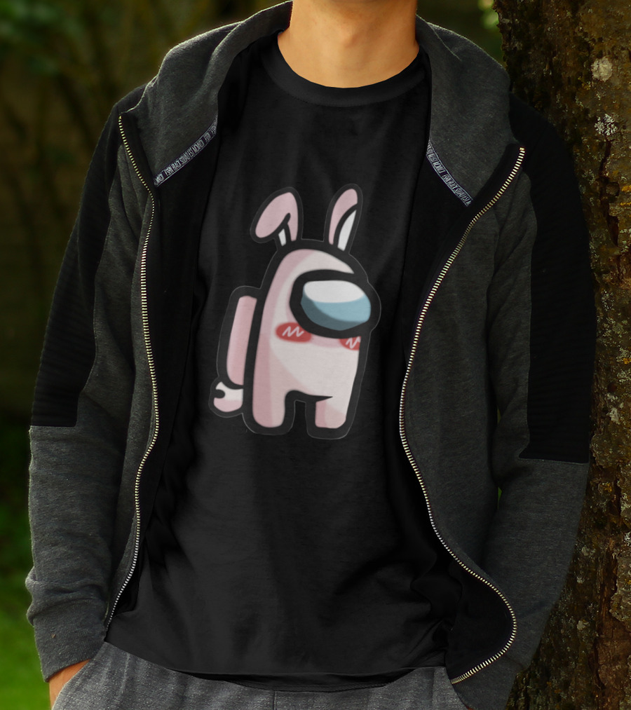Among Us Bunny Costume Blush Fanart T-Shirt