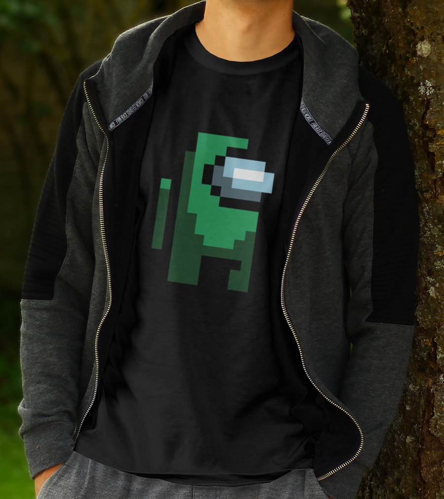 Among Us Fortegreen Crewmate Pixel T-Shirt