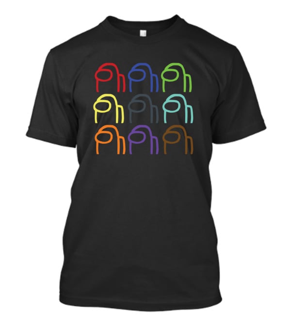 Among Us Crewmate Colorful Gang T-Shirt