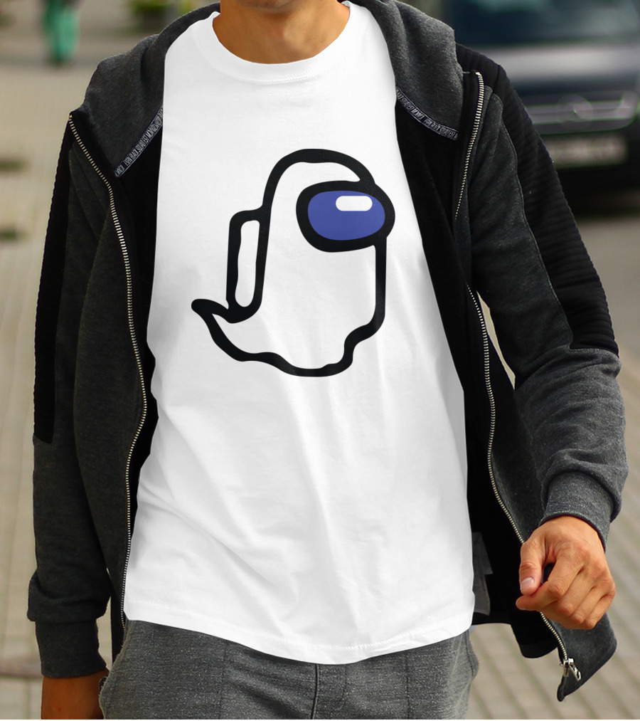 Among Us Ghost Character Minimalist T-Shirt