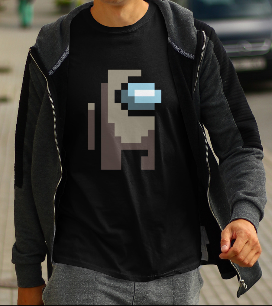 Among Us Game Character Tan Crewmate Pixel T-Shirt