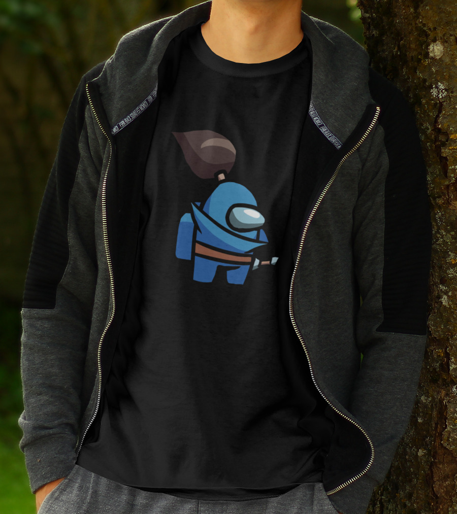 Among Us Yasuo Crossover Character Gaming Mashup T-Shirt