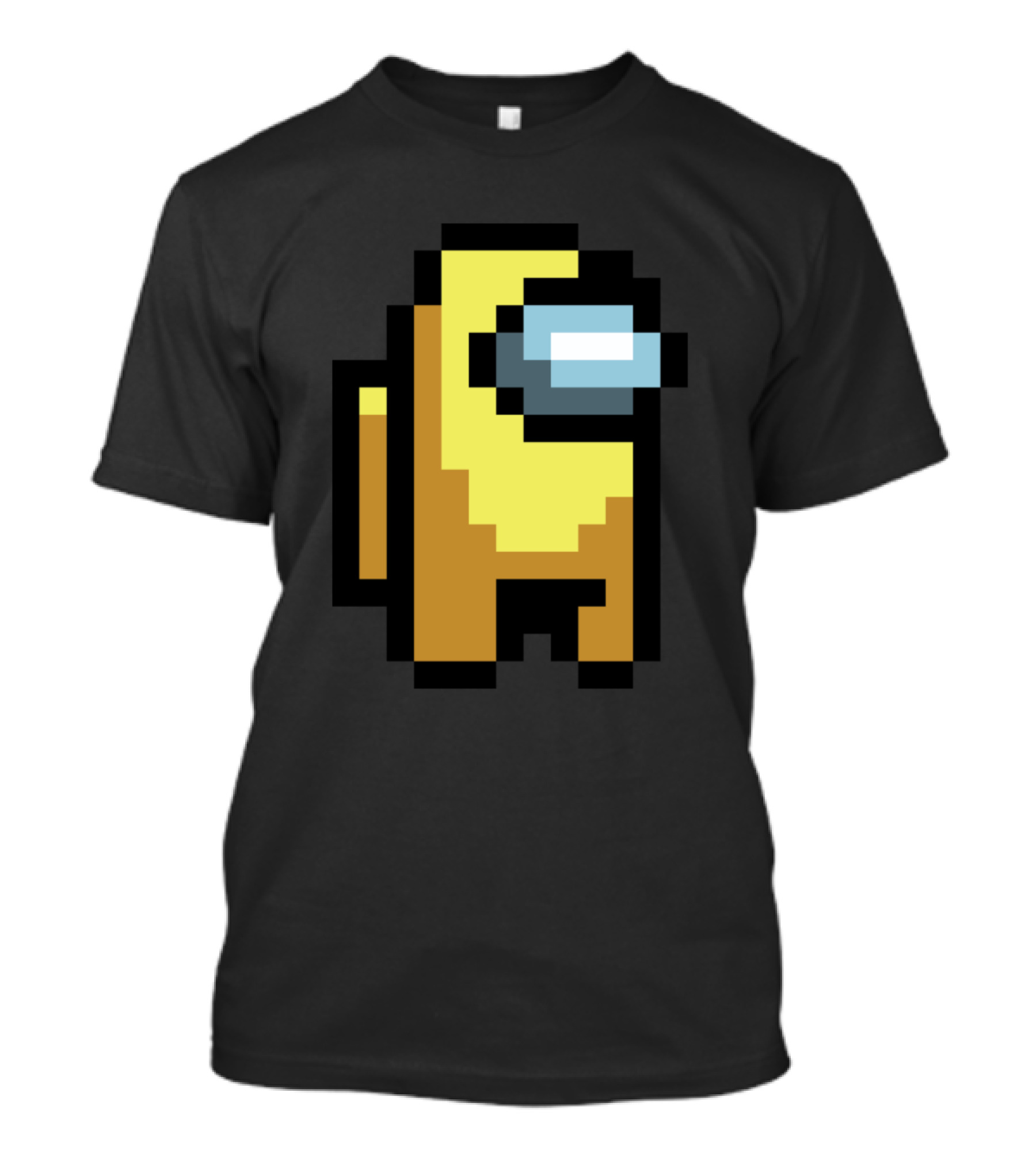 Among Us Yellow Character Pixel Art Crewmate T-Shirt
