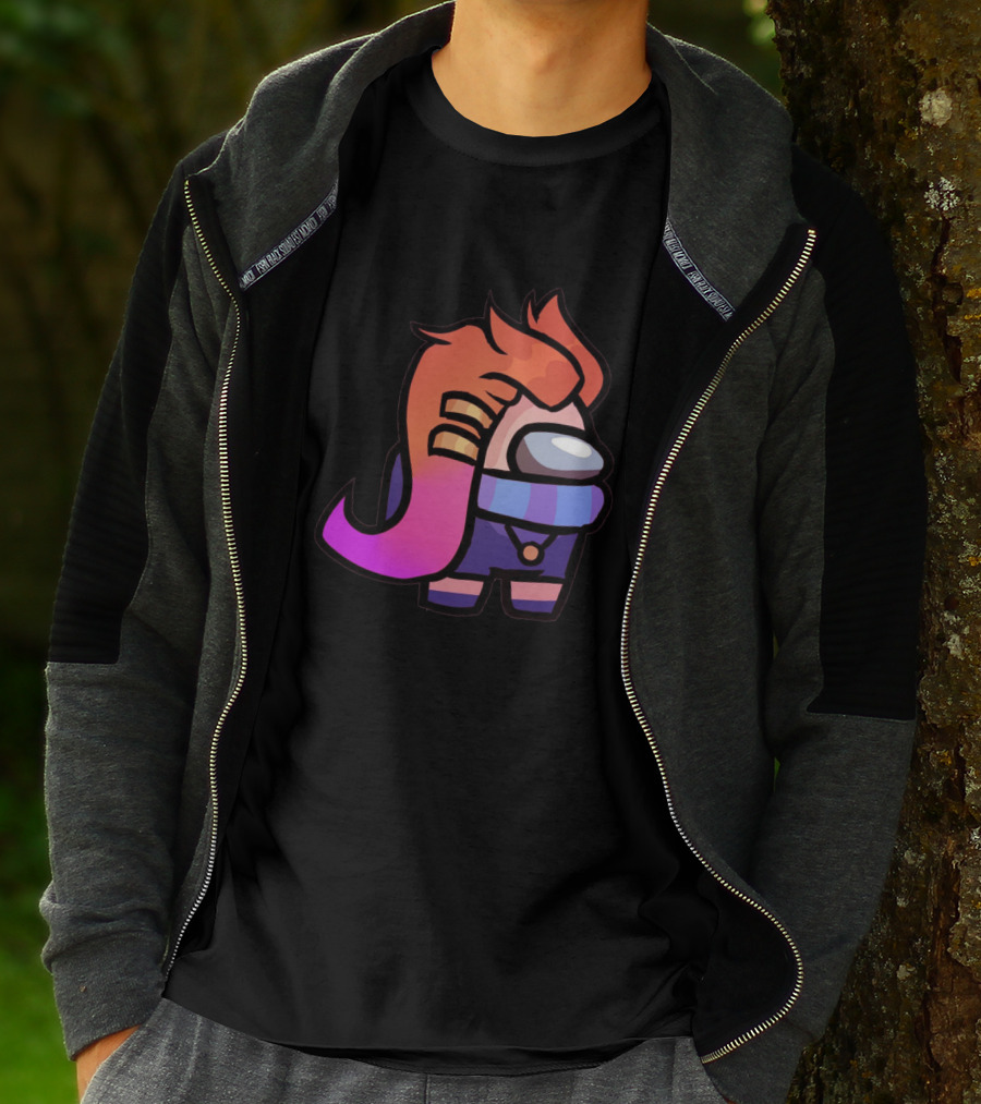 Among Us Character With Zoe Hairstyle From League Of Legends T-Shirt