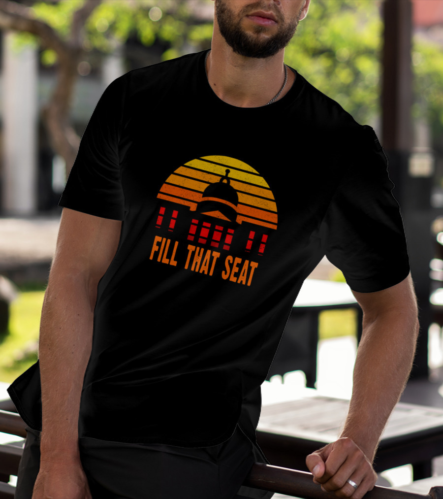 Fill That Seat 3ocgy Capitol Sunset Stripes T-Shirt