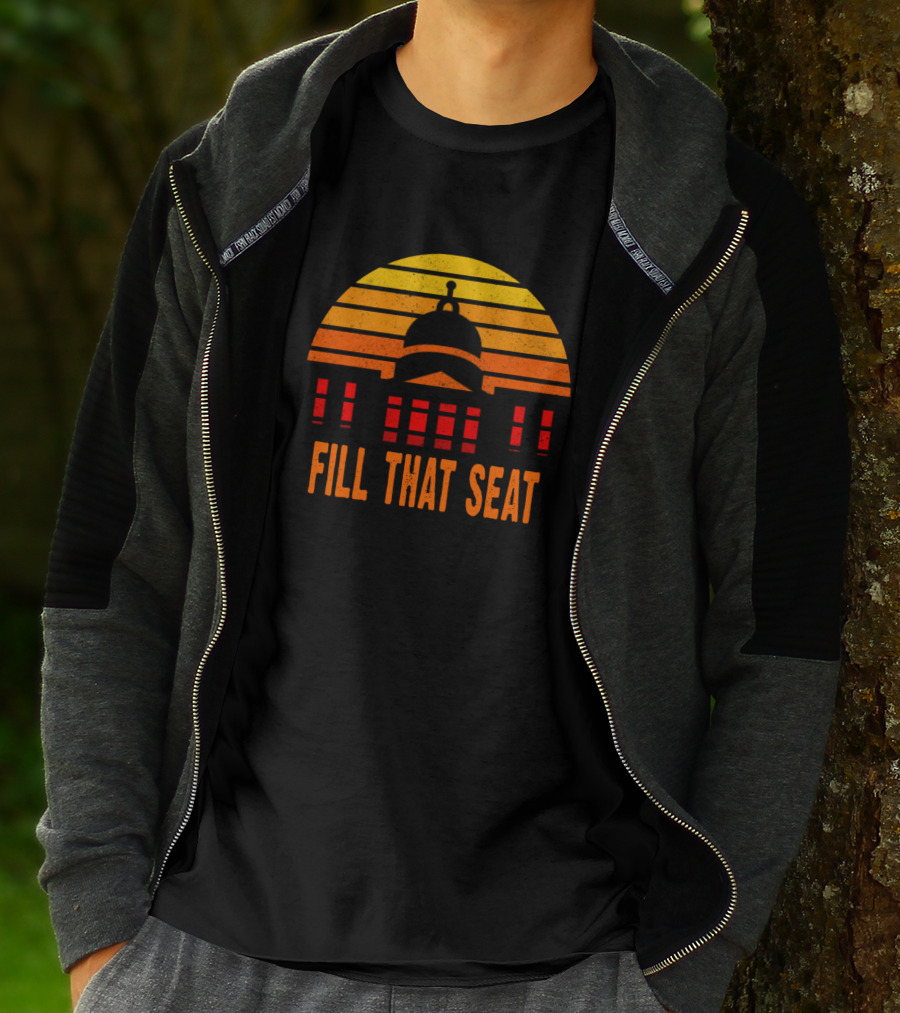 Fill That Seat 3ocgy Capitol Sunset Stripes T-Shirt