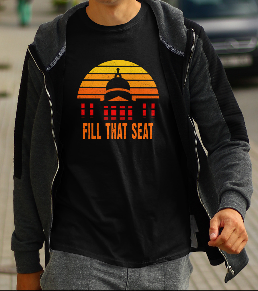 Fill That Seat 3ocgy Capitol Sunset Stripes T-Shirt